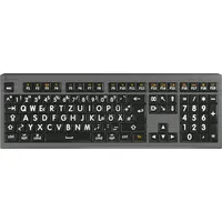 LogicKeyboard Astra 2 White on Black MAC, USB, DE