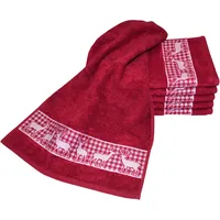 Dyckhoff Hirschparade Handtuchset 6-tlg. rot