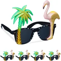 Relaxdays Partybrille 5er Set, Faschingsbrille für Party, Karneval und