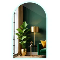 Tulup Led, Transparent, Glas, Oval, 45x80x0.4 cm, Spiegel, Wandspiegel