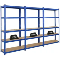 Proregal Mega Deal 3x Schwerlastregal Ragnar HxBxT 180x90x40cm Fachlast