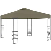 VidaXL Gartenzelt 3x3 m Taupe 180 g/m2