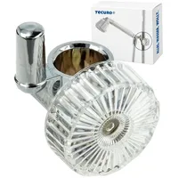 Tecuro Zapfen-Schieber Halter für Wandstange Ø 18 mm, verchromt