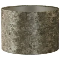 Light & Living Lampenschirm, Braun, Textil, Rund, 20x15x20 cm,