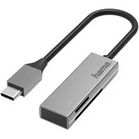 Hama USB-Kartenleser, USB-C, USB 3.0, SD/microSD, Alu