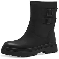 TAMARIS COMFORT Damen Winterstiefel ohne Absatz Gefüttert Wasserabweisend, Schwarz
