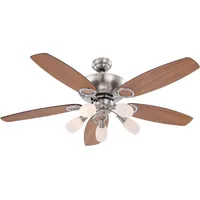 GLOBO Deckenventilator mit Beleuchtung und Fernbedienung 3 Stufen Zugschalter