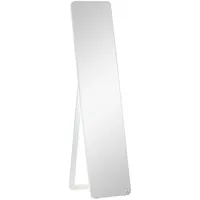 Homcom Standspiegel Weiß Glas, 43x156x37 cm Spiegel, Standspiegel