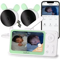 ZREE Babyphone mit Kamera, 360° PTZ 2MP Video Babyfon