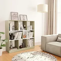VidaXL Bücherregal Weiß und Sonoma-Eiche 97,5x29,5x100cm Holzwerkstoff