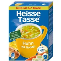 Heisse Tasse Instantsuppe »Huhn mit Nudeln« - 4x 12,2