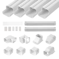 Vevor Mini-Split-Line-Set-Abdeckung 76,2 mm B 5350 mm L, dekorative