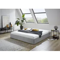 Westfalia Schlafkomfort Polsterbett "Osaka", grau, B:165cm L:205cm, Bezug: Glanzvelours