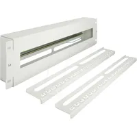 DeLock 67196 - 19" Schutzschalterleiste mit Abdeckung und Hutschiene