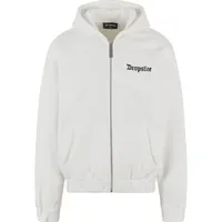 Dropsize Super Heavy Oversize Blank Zip Hoodie - Weiß