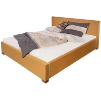 SAM Outillage Loombett Korbbett Doppelbett Honigfarben aus Loom-Geflecht 160