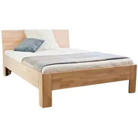 MeinMassivholz Massivholzbett, Braun, Holz, Echtholz,Buche, Rechteckig, 180x200 cm, Hergestellt