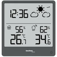 Technoline Wetterstation WS9138, extra slim, grau