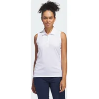 Adidas Ultimate365 Solid Sleeveless Poloshirt White S