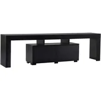 HANAH Home Stylish Black TV Stand, 180 cm Wide,