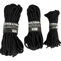 Mil-Tec Commando-Seil 15m schwarz