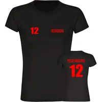 Multifanshop Damen T-Shirt - Regensburg - Trikot Nummer 12