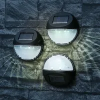 MARELIDA LED Solar Fassadenleuchte 3Stk. 11cm - Sensor -