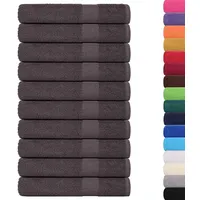 VidaXL Saunatücher 10 Stk. Anthrazit 80x200 cm 360 g/m2