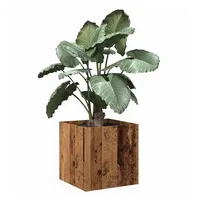 VidaXL Pflanzgefäß Altholz-Optik 40x40x40 cm Holzwerkstoff