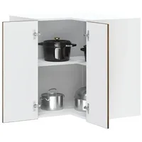 VidaXL Küchen-Eckhängeschrank Kalmar Räuchereiche Holzwerkstoff - Braun