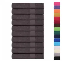 VidaXL Handtücher 10 Stk. Anthrazit 100x200 cm 360 g/m2