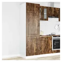 VidaXL Küchenschrank Kalmar Räuchereiche Holzwerkstoff  Braun