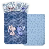 BrandMac Bettwäsche 100x135 Lilo & Stitch Baumwolle - Blau