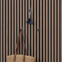 Home Deluxe Kleiderhaken für Akustikpaneel RASTO Schwarz 9 St.