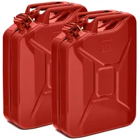 Bw BW® Kraftstoffkanister Metall Benzinkanister 2x 20 Liter Rot