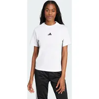 Adidas Essentials 3-Streifen Cotton Kurzarm-T-Shirt White / Black M