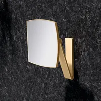 Keuco iLook_move Kosmetikspiegel 17613250000 eckig, 5-fache Vergrößerung, Wandmodell, Messing