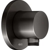 Keuco Schlauchanschluss, Rosettenform rund, 59547350001 titanschwarz gebürstet