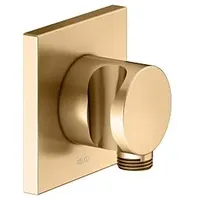 Keuco IXMO Schlauchanschluss 59592250002 messing gebürstet, mit Brausehalter, Rosette