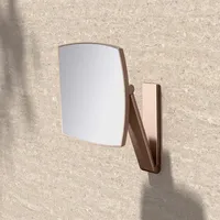 Keuco iLook_move Kosmetikspiegel 17613290000 eckig, 5-fache Vergrößerung, Wandmodell, Rotgold