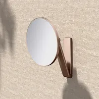 Keuco iLook_move Kosmetikspiegel rund, 5-fache Vergrößerung, Wandmodell, Rotgold gebürstet