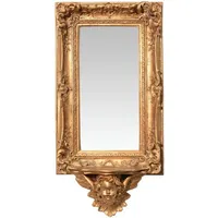 Casa Padrino Barock Spiegel mit Unterbau Konsole Gold 34,5
