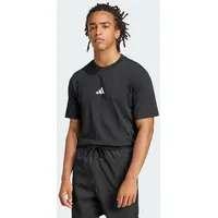 Adidas Essentials Small Logo Single Jersey T-Shirt Black /