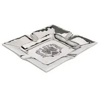Casa Padrino Luxus Aschenbecher vernickelt 19 x 16 cm