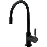 NOVASERVIS Küchenarmatur mit flexiblem Arm Schwarz