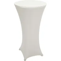 Mendler Set Stehtisch + Stehtischhusse HWC-J30, Bistrotisch Tischhusse, klappbar