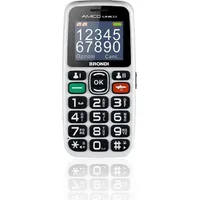 Brondi Amico Unico 4,57 cm (1.8) Schwarz, Weiß Telefon