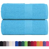 VidaXL Seiftücher 2 Stk. Türkis 30x30 cm 360 g/m2