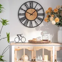 Wall-art K&L Wall Art Ø 40cm große Wanduhr XL