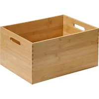 KESPER Aufbewahrungsbox aus Bambus, Farbe: Braun, Maße: 38,5x28,5x20 cm,